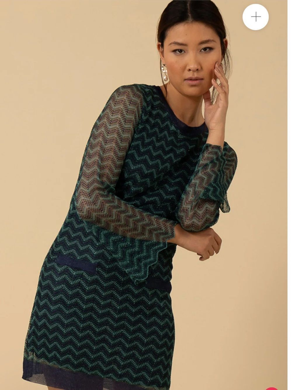Hale Bob Madelynn Lurex Dress Size XS